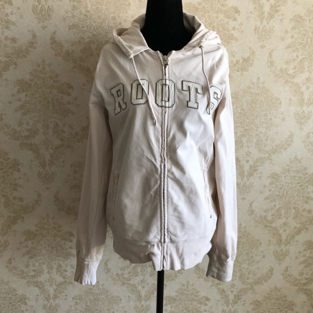 Roots oversize zip up hoodie